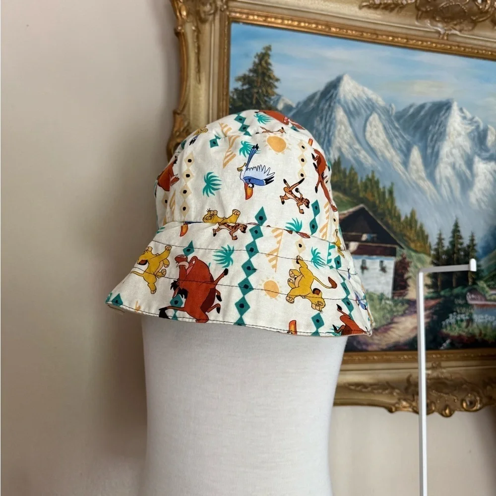 Vintage Handmade Cotton Lion King Beach Sun Hat CHOOSE DESIGN
